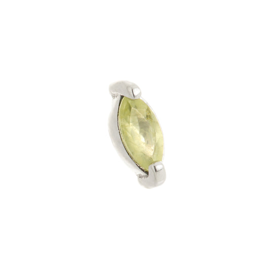 14k Gold Peridot Marquise