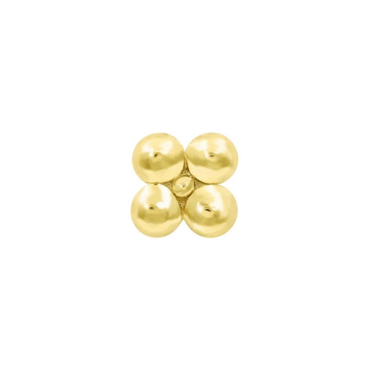 14k Gold Quad-Bead